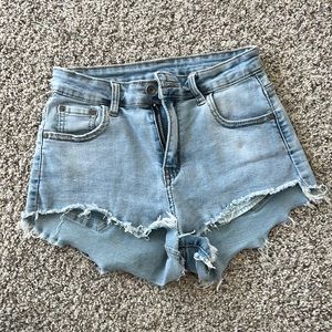 Six Denim - Light Wash Jean Shorts - Size 00